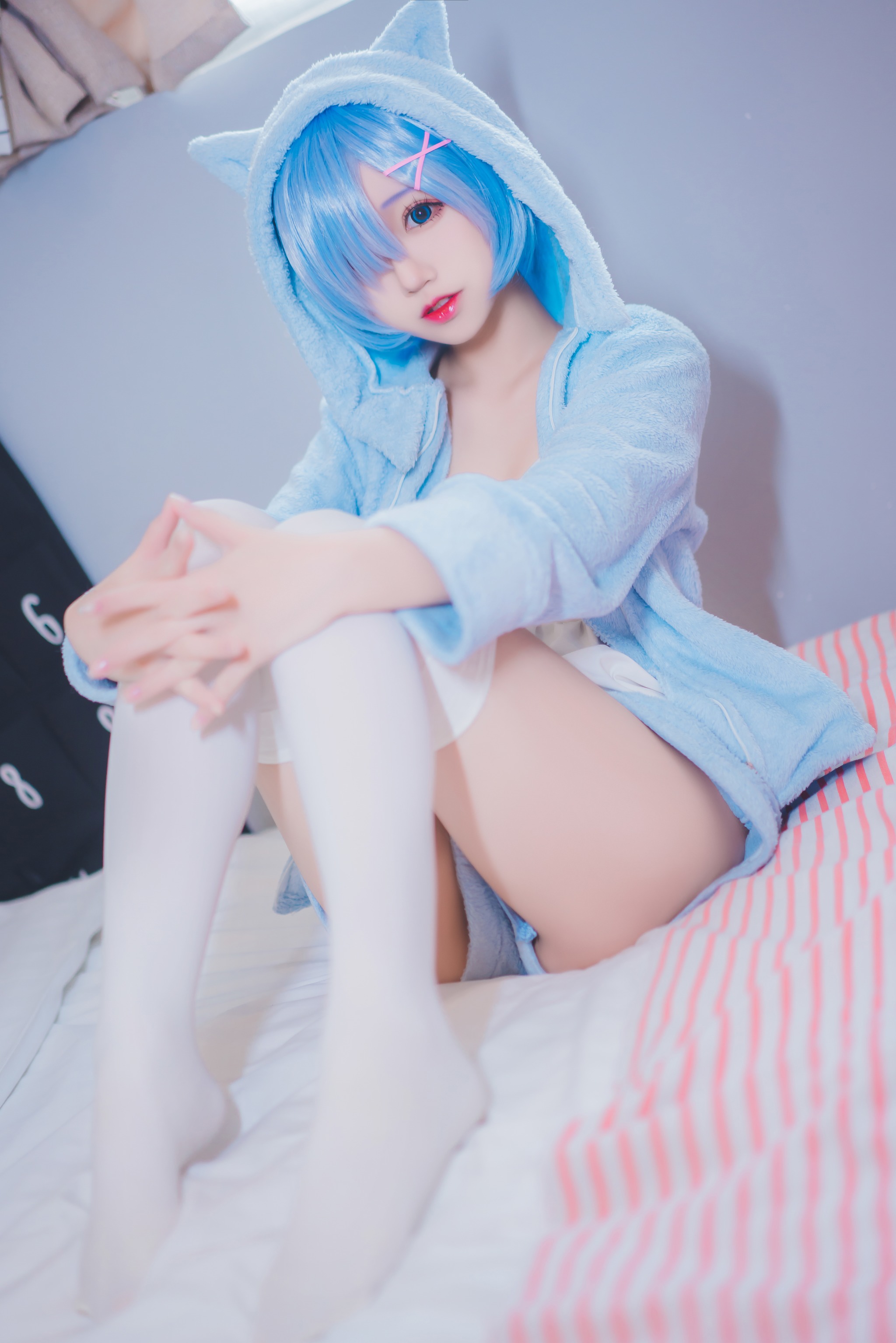 猫君君 - NO.021 _MaoJun 雷姆猫耳睡衣[29P]-XikXak